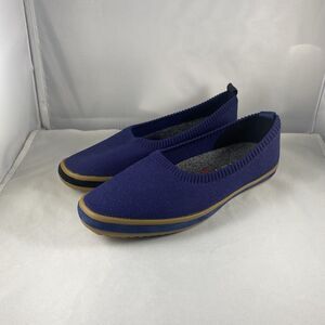 Bill Blass Womens Blue Loafers Espadrille Flat Shoes Size 6